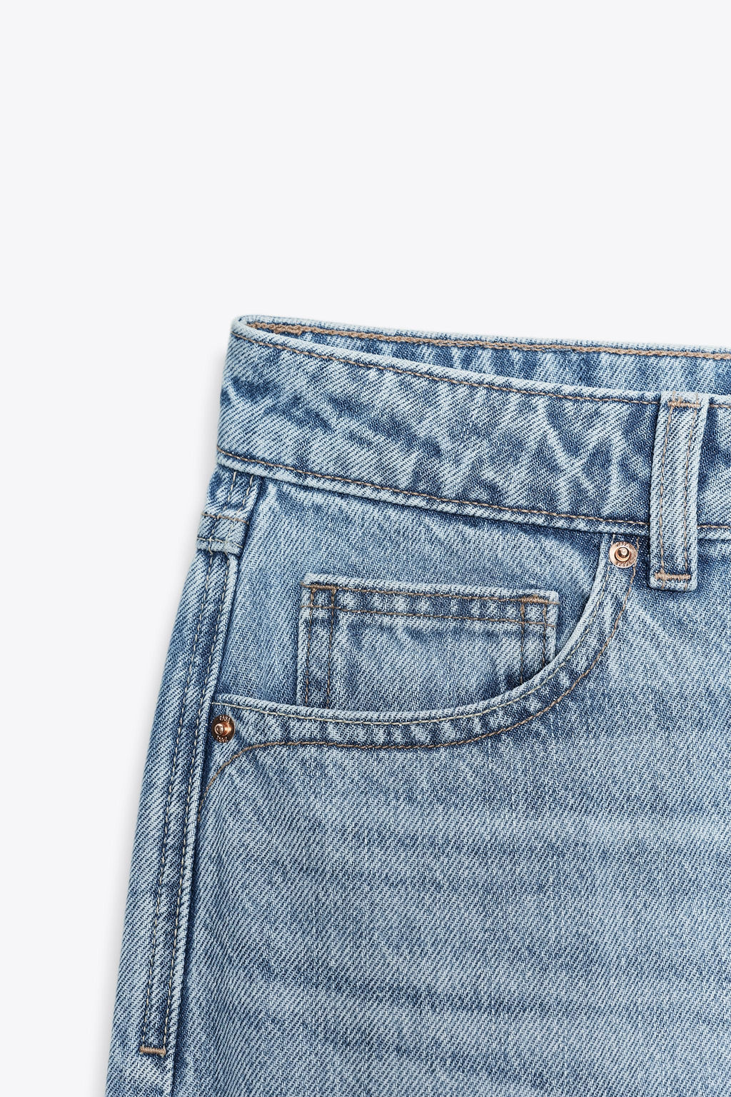 JEANS Z.03 REGULAR FIT HIGH-WAIST LONG LENGTH - Zara фото 7