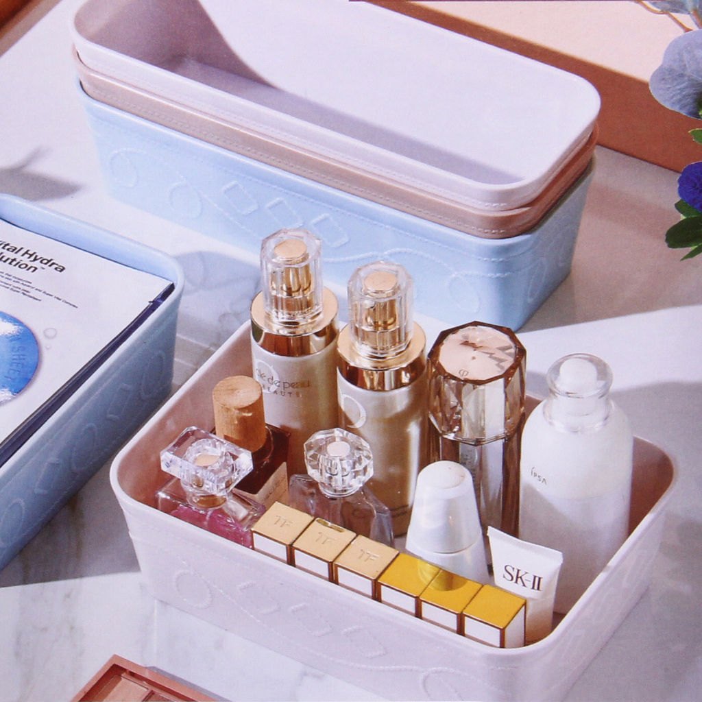 Цена за 2 шт. Контейнер для хранения "Пинто", аквамарин, 30*10,5*7,5см