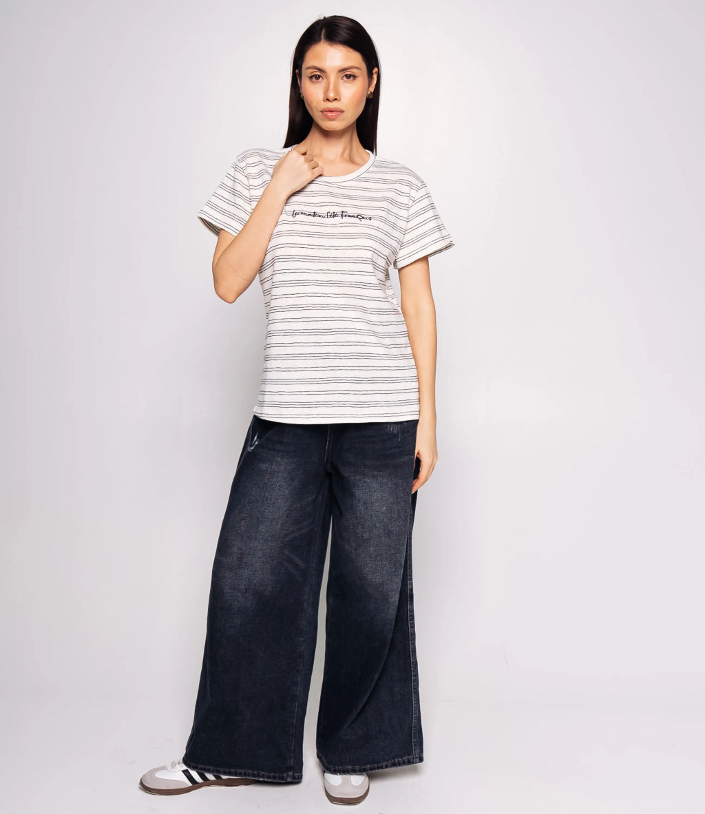 Футболка #КТ9102 (1), чёрный, белый