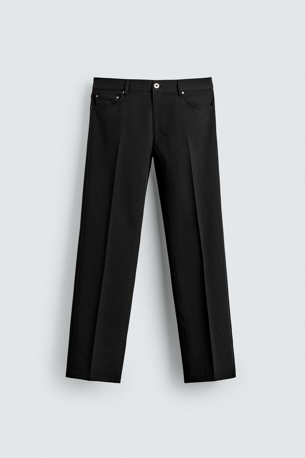 PANTAL?N FLARE FIT ESTRUCTURA / Negro - Zara фото 7