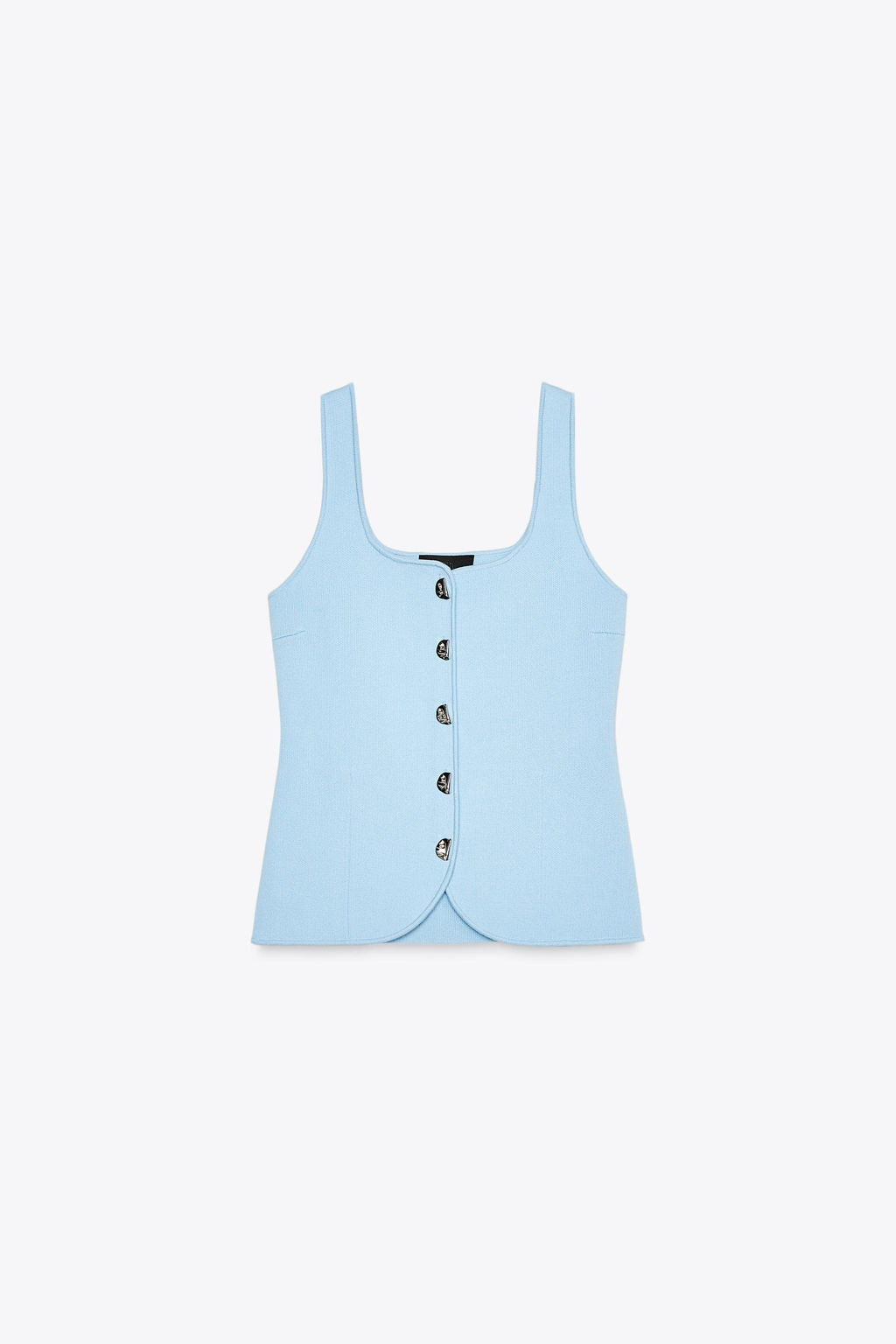 PLAIN KNIT CORSET TOP - Zara фото 18