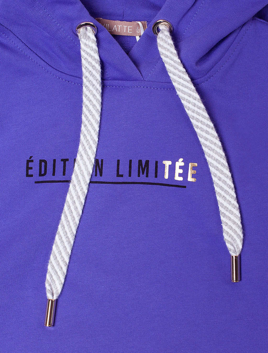 VILATTE / Худи из премиального футера с принтом для девочки  фото 2