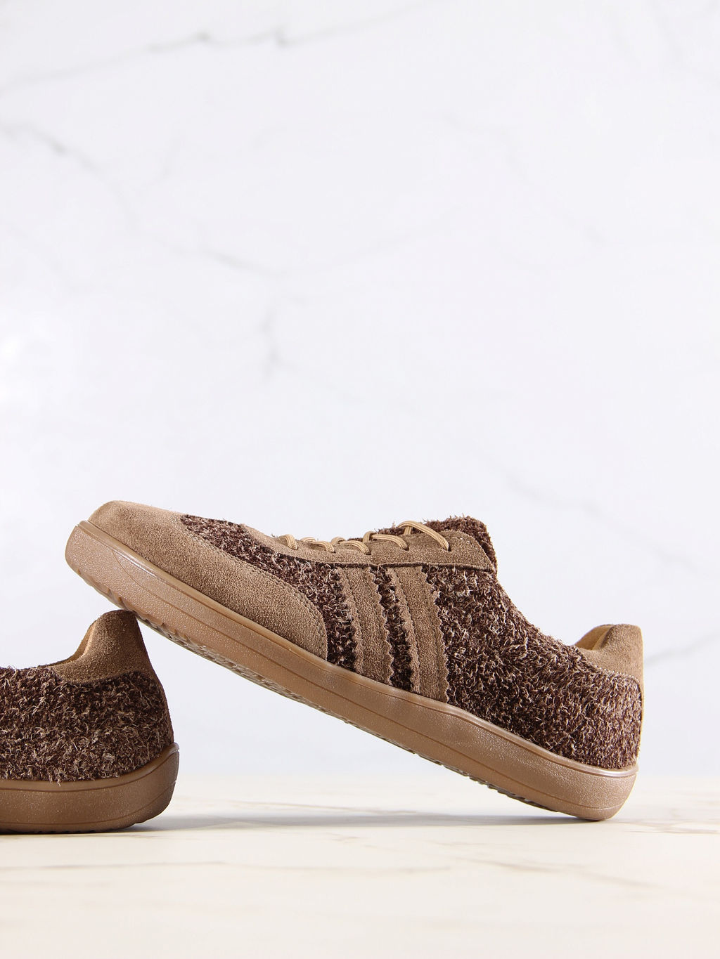 Кеды босоногие натуральная замша коричневые 184.natabr.Серо-коричневая замша+коричневый джангл/Кожа