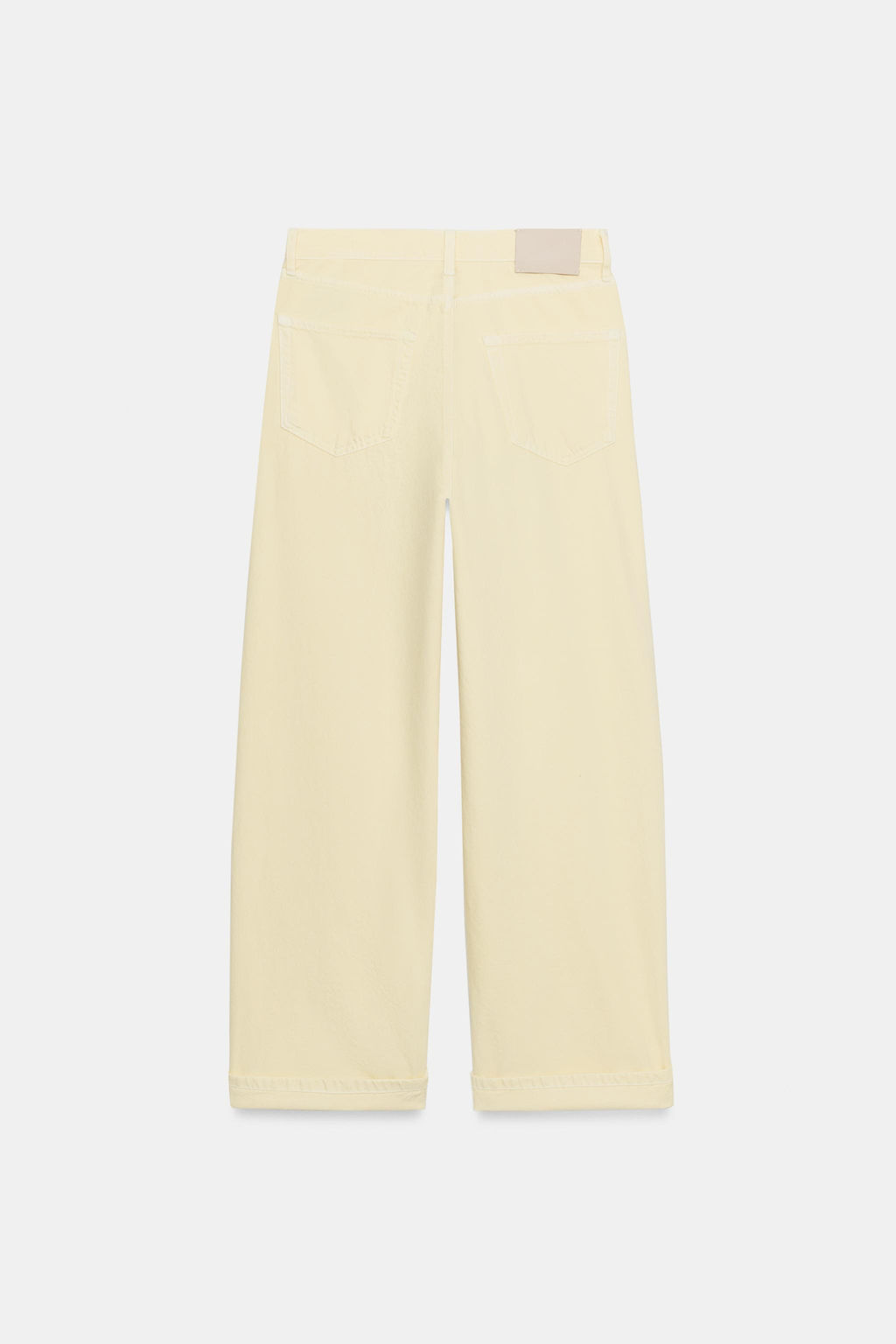 JEANS ZW COLLECTION BAGGY TIRO MEDIO / Amarillo - Zara фото 5