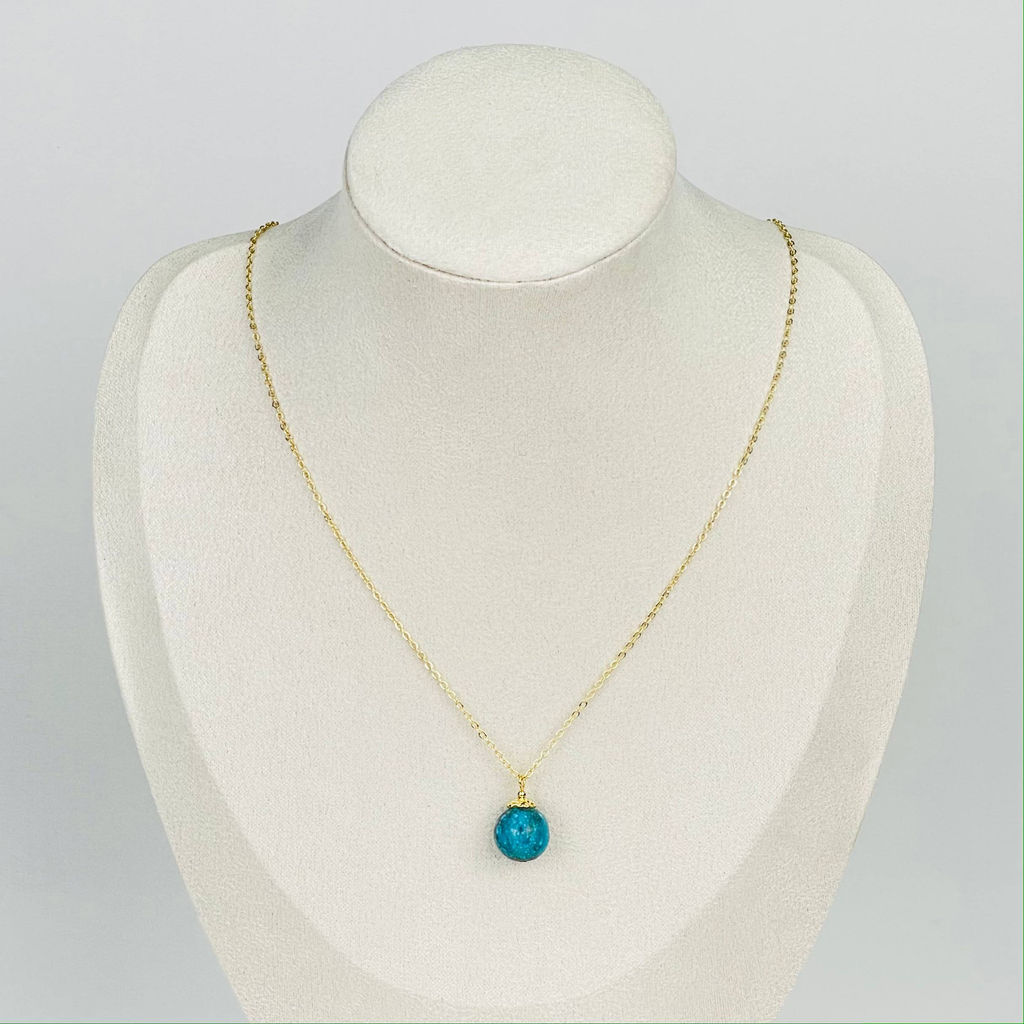 Кулон на цепочке из Бирюзы 50 см +