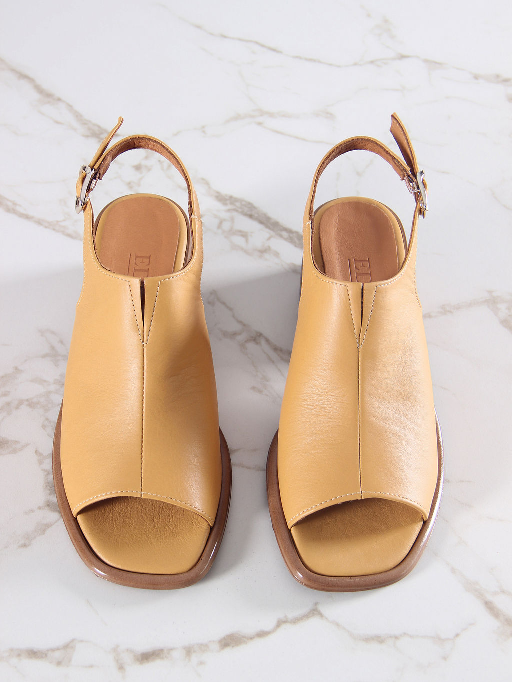 Босоножки 4013.23663bе.Тыква лион+коричневый