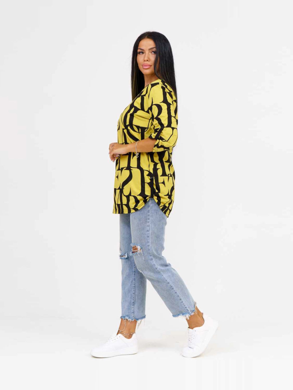 Туника женская, цвет горчичный