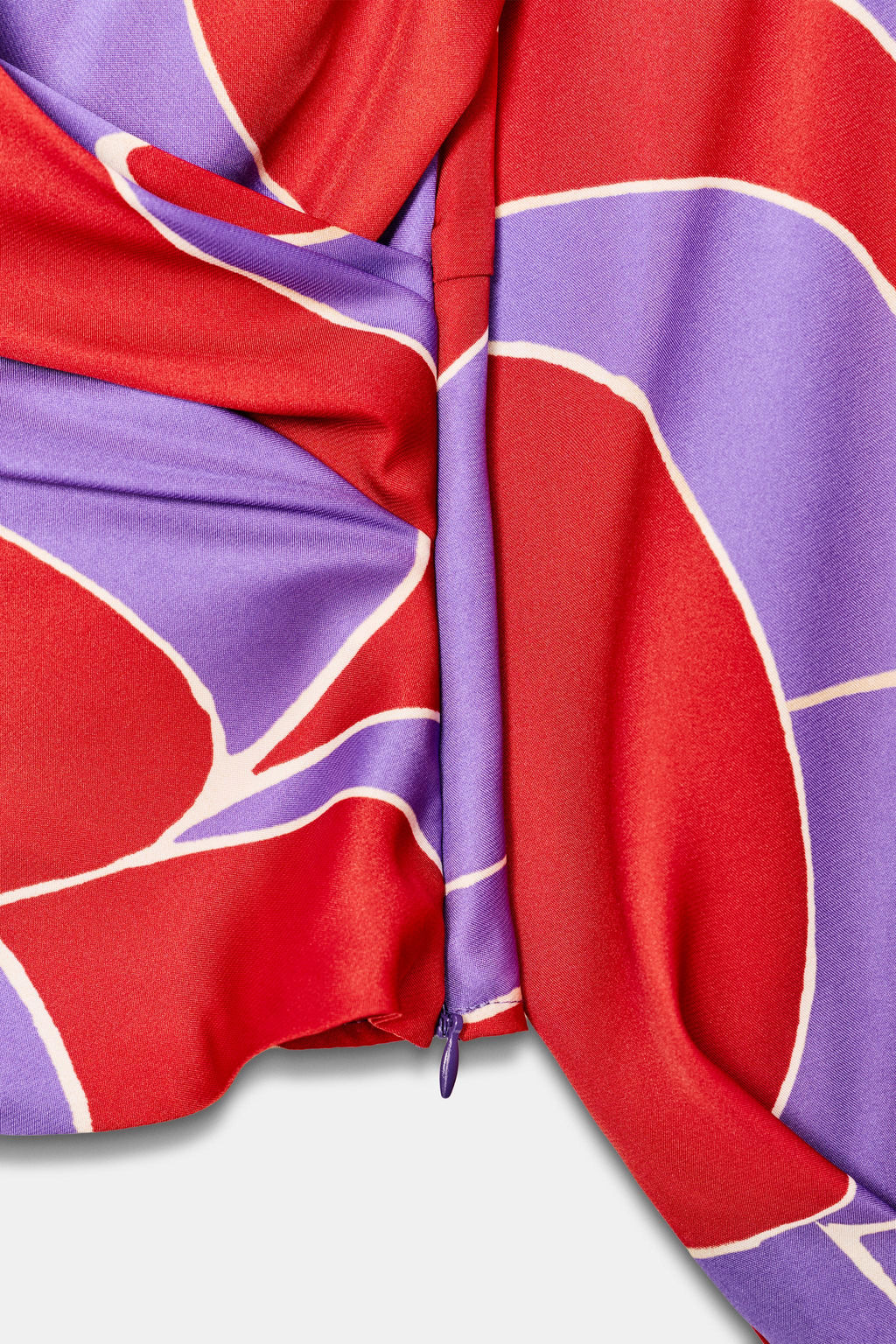 CAMISA SATINADA ESTAMPADA HOMBRERAS / Multicolor - Zara фото 9