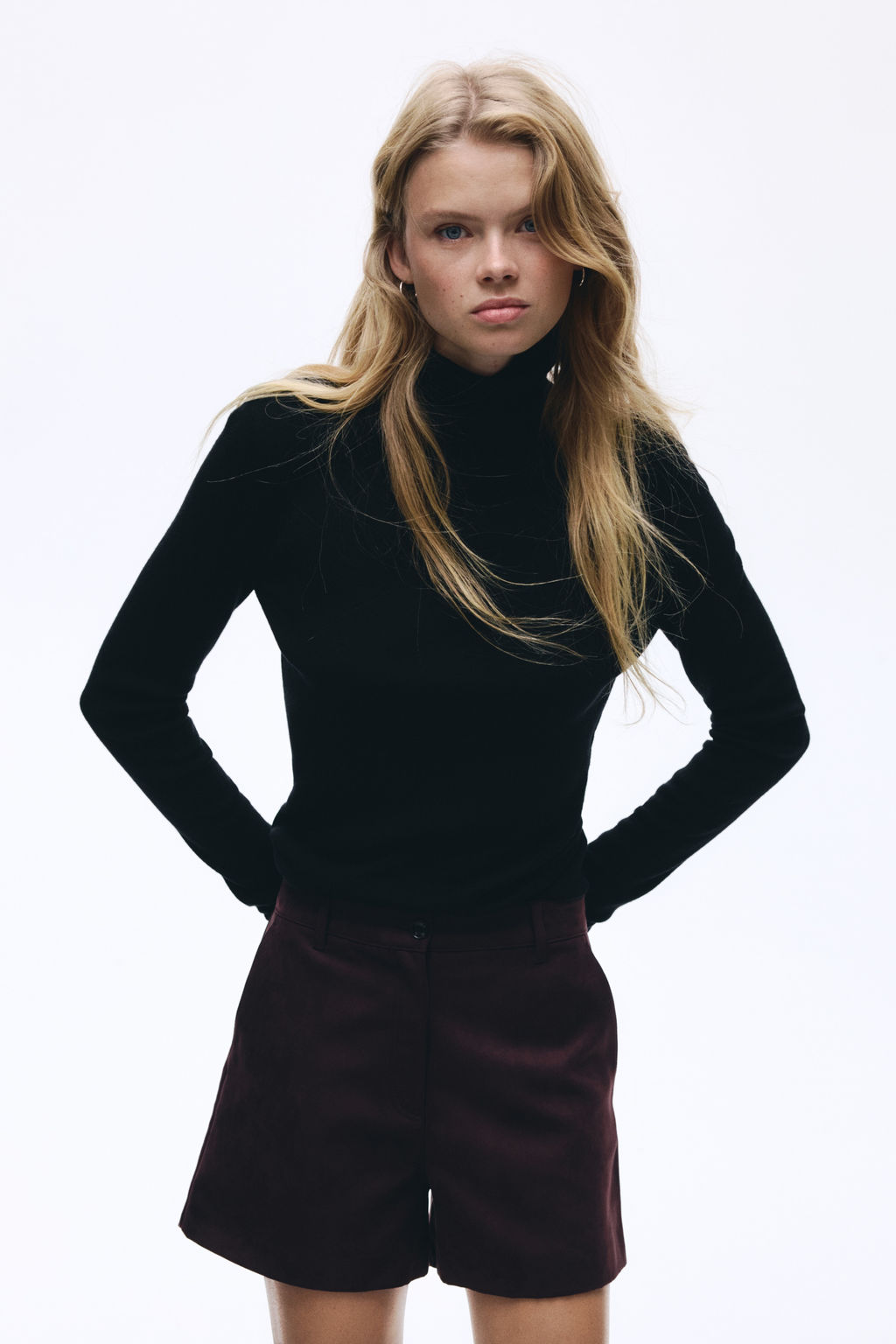 Pantal?n corto de talle alto - H&m фото 5