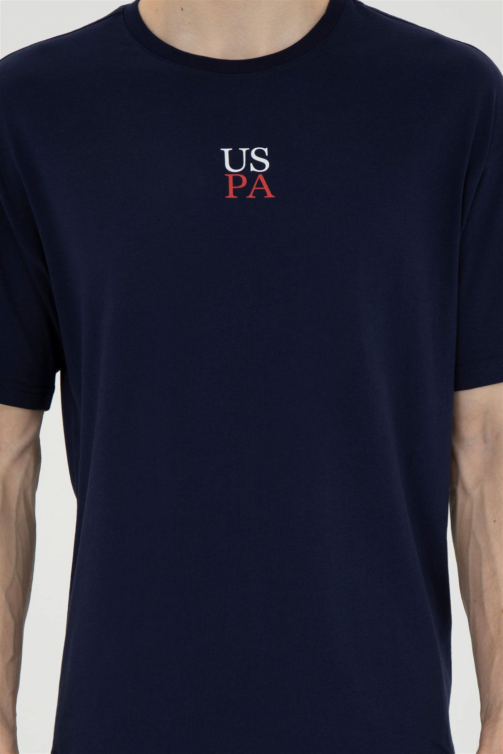 Футболка U.S. Polo Assn. мужская темно-синяя хлопок  фото 6