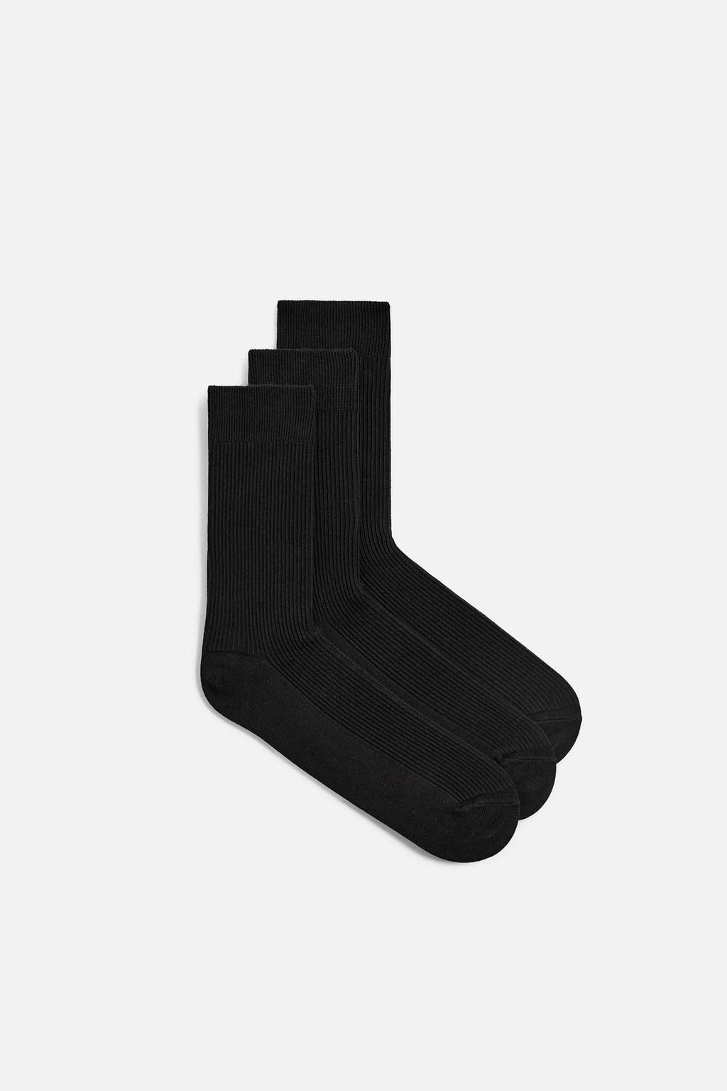 PACK OF 3 RIBBED SOCKS - Zara фото 5