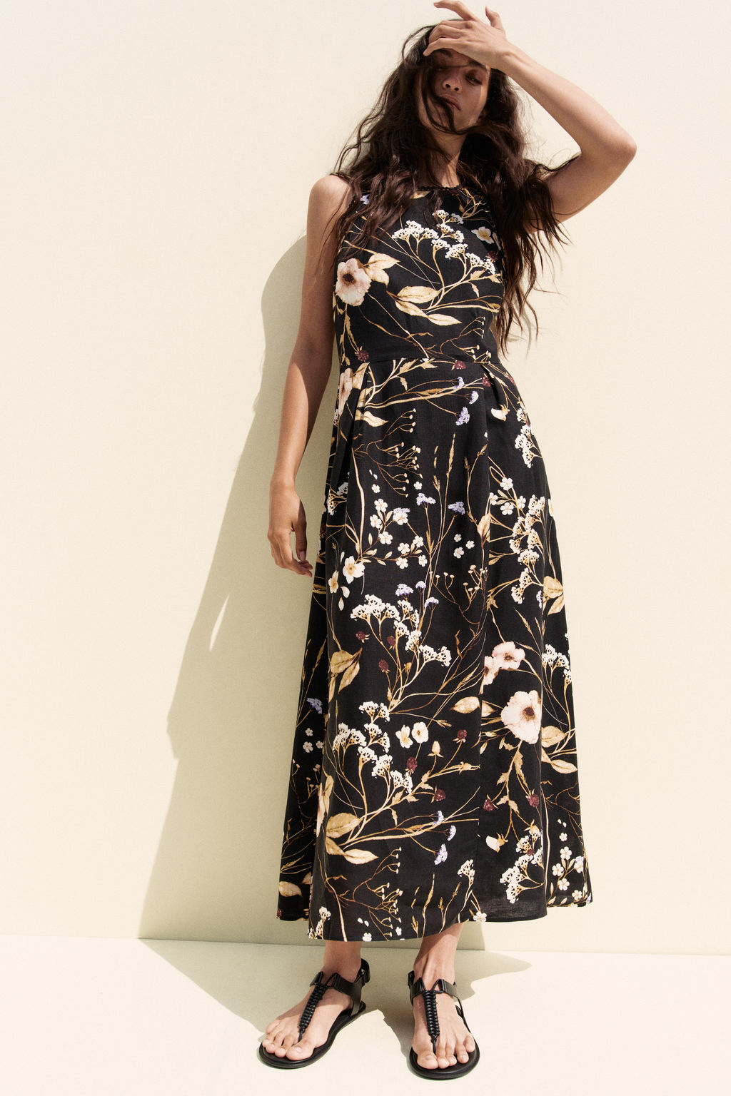 Vestido en mezcla de lino - H&m фото 2