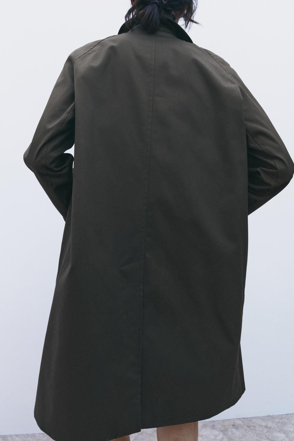 ZW COLLECTION OVERSIZE TRENCH COAT - Zara фото 4