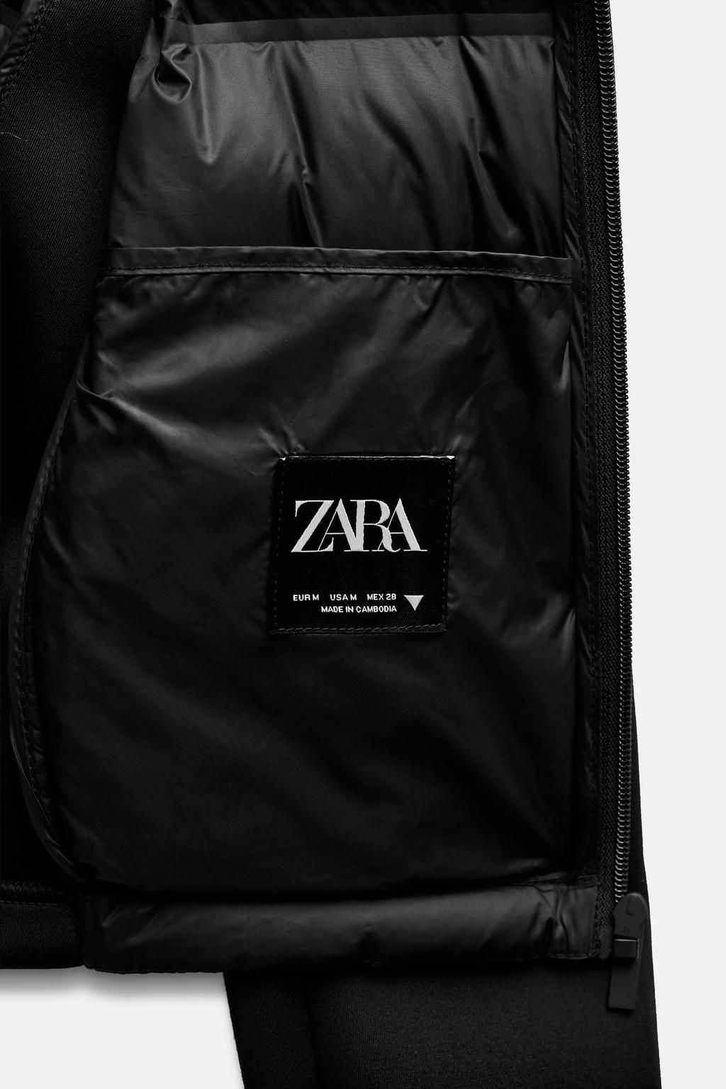 NEOPRENE-EFFECT PADDED JACKET - Zara фото 16