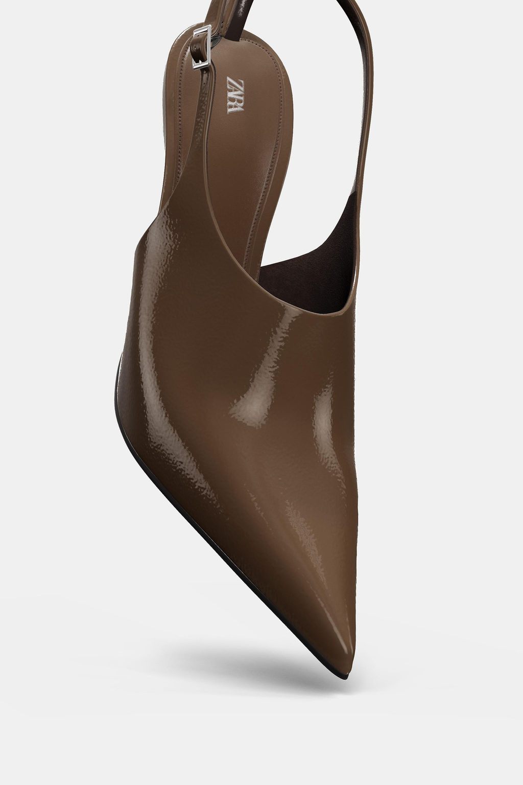 HIGH VAMP SLINGBACK SHOES - Zara фото 6