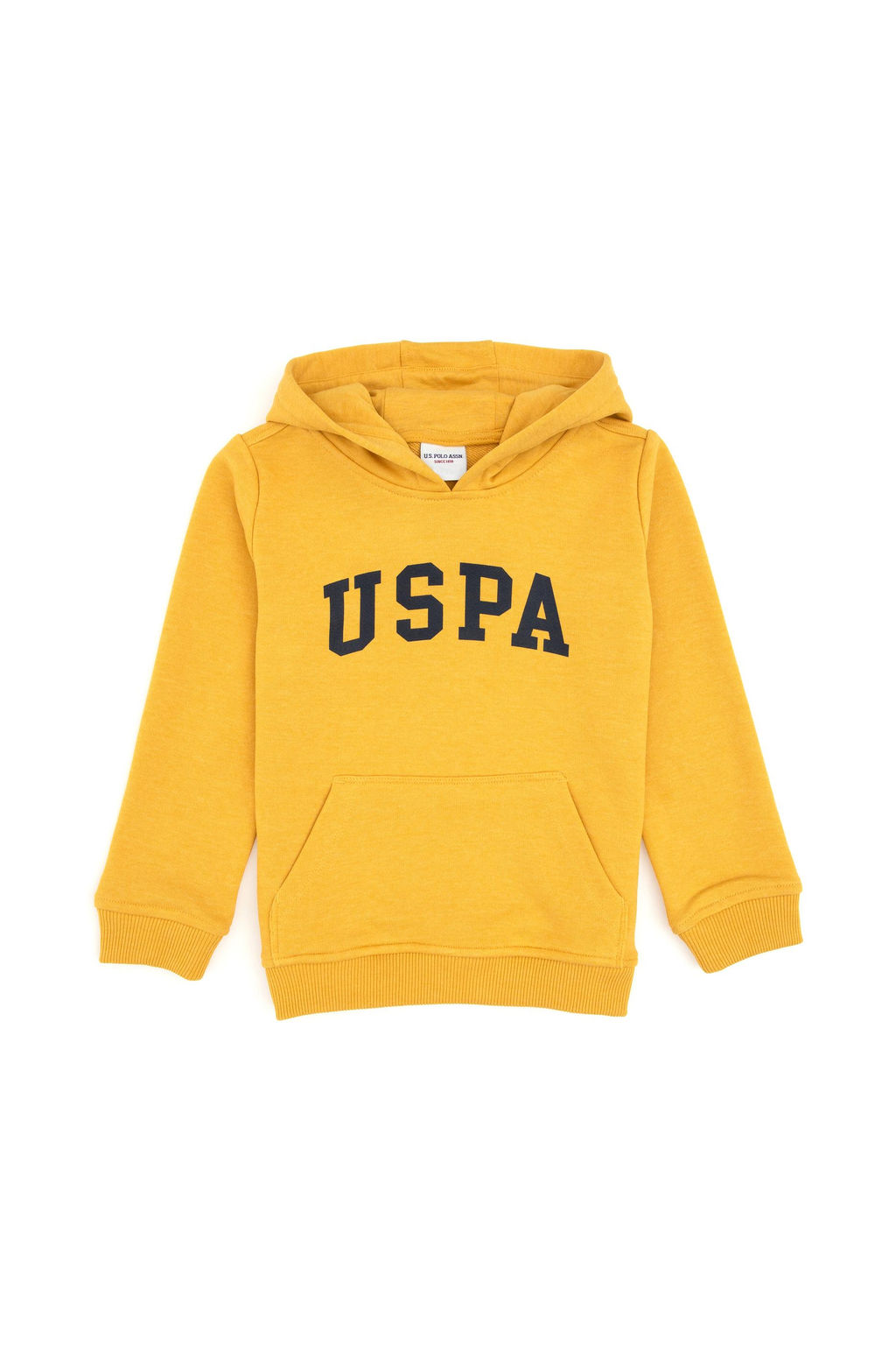Erkek _ocuk Sar_ Kap__onlu Basic Sweatshirt