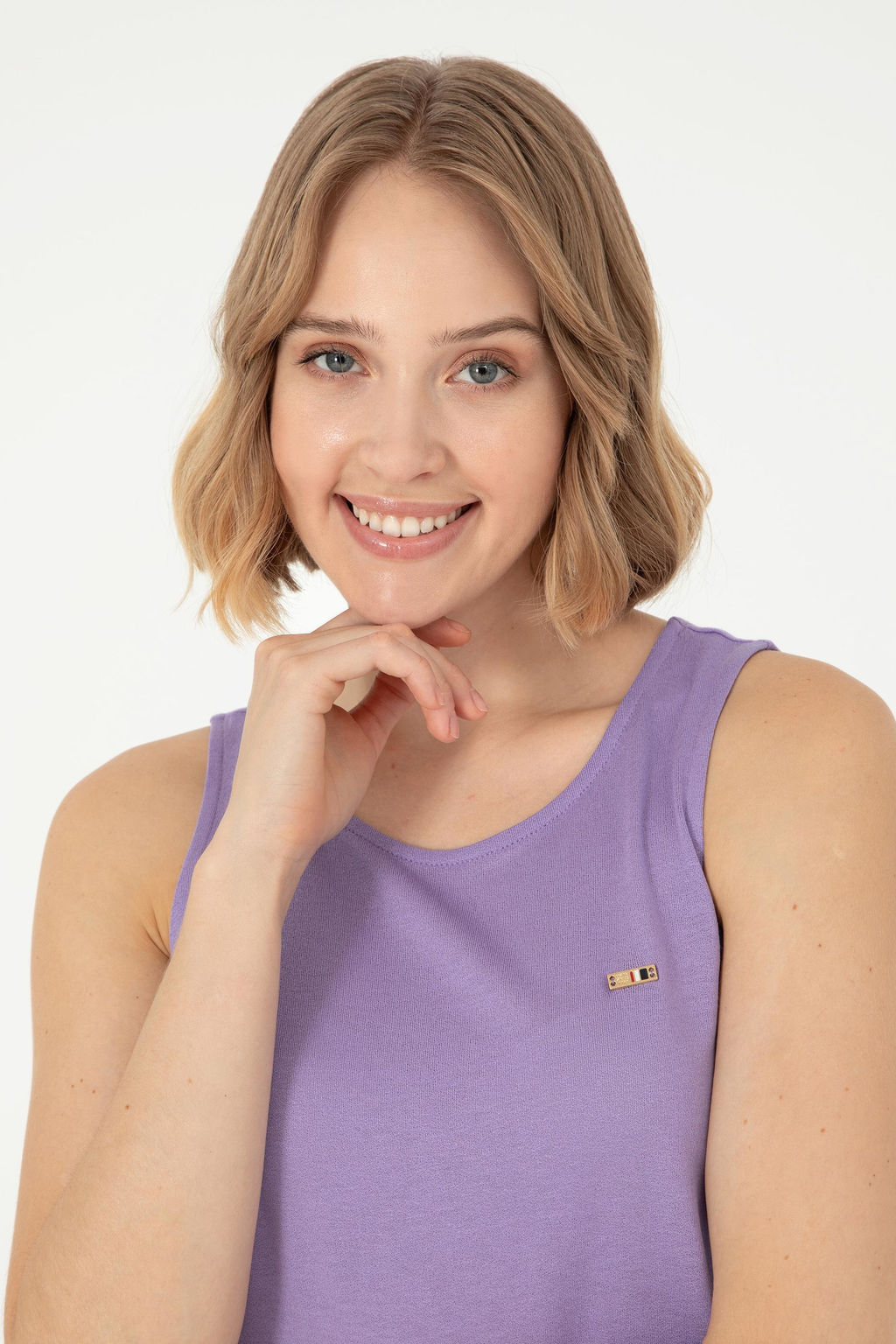 U. S. Polo Assn / Женская сиреневая футболка - U.s. polo assn фото 9