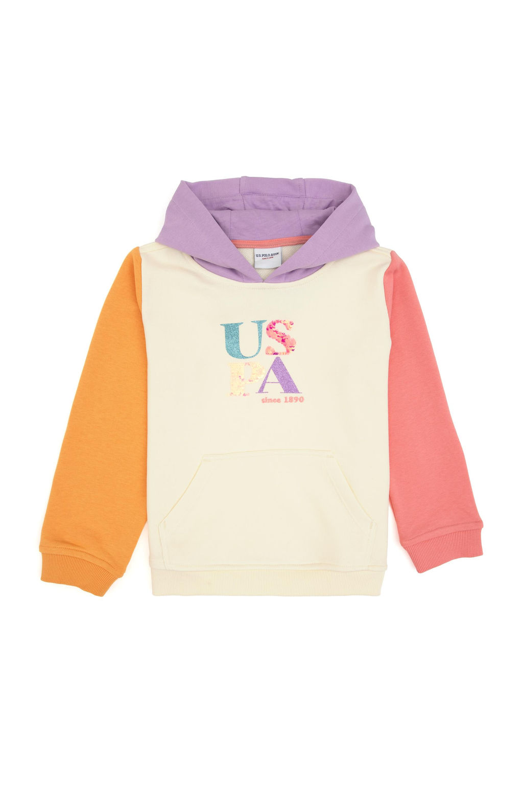 K_z _ocuk Krem Kap__onlu Sweatshirt - U.s. polo assn фото 2