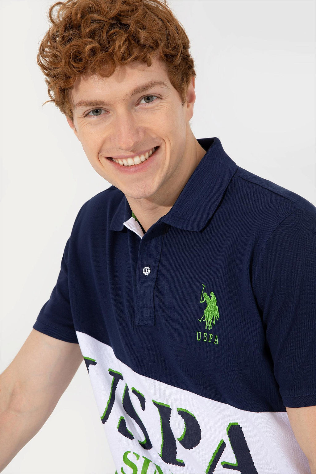 Мужская темно-синяя футболка с воротником-поло Неожиданная скидка в корзине - U.s. polo assn фото 2