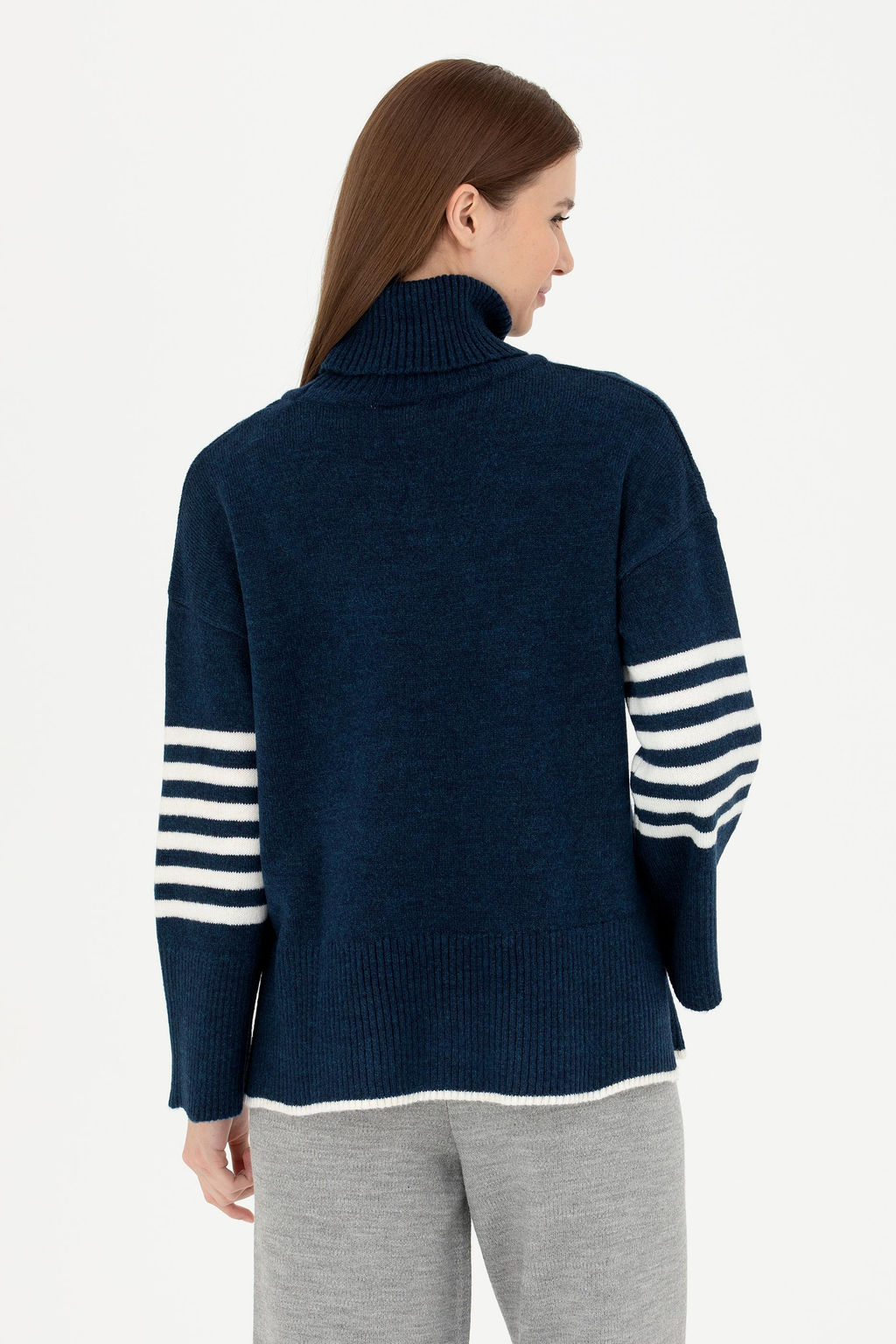 Женский темно-синий свитер - U.s. polo assn фото 12
