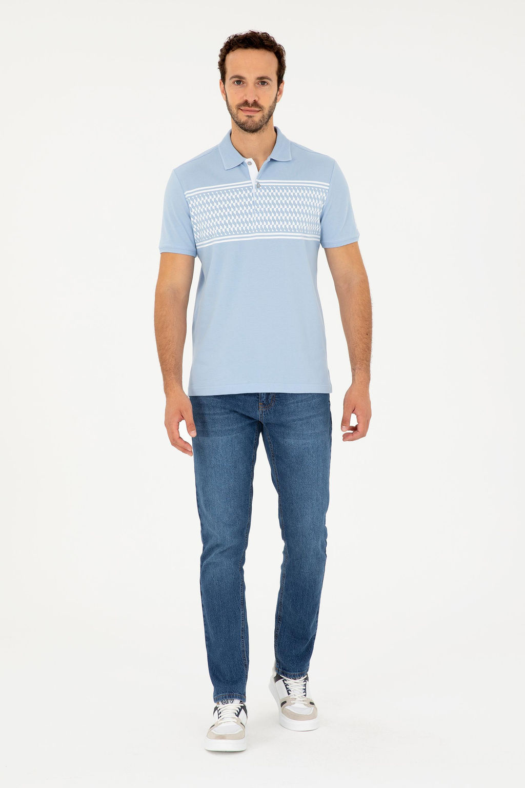 Мужская голубая футболка Неожиданная скидка в корзине - U.s. polo assn фото 11