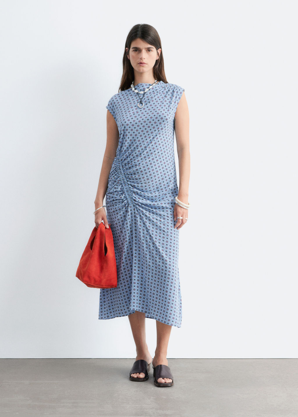 Vestido midi con cuello barco - H&m фото 3