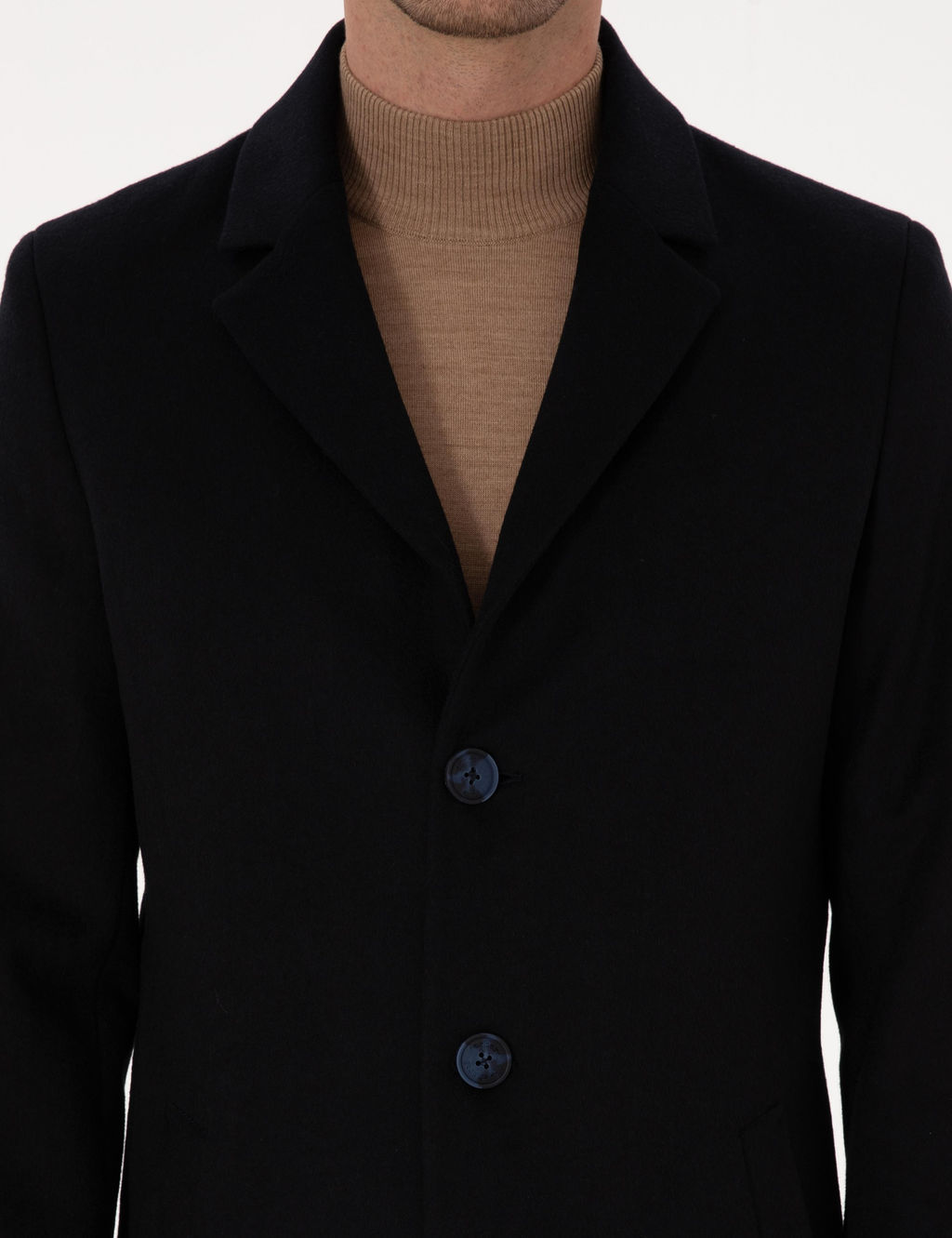 Lacivert Ex Slim Fit Y_n Kar___ml_ Palto