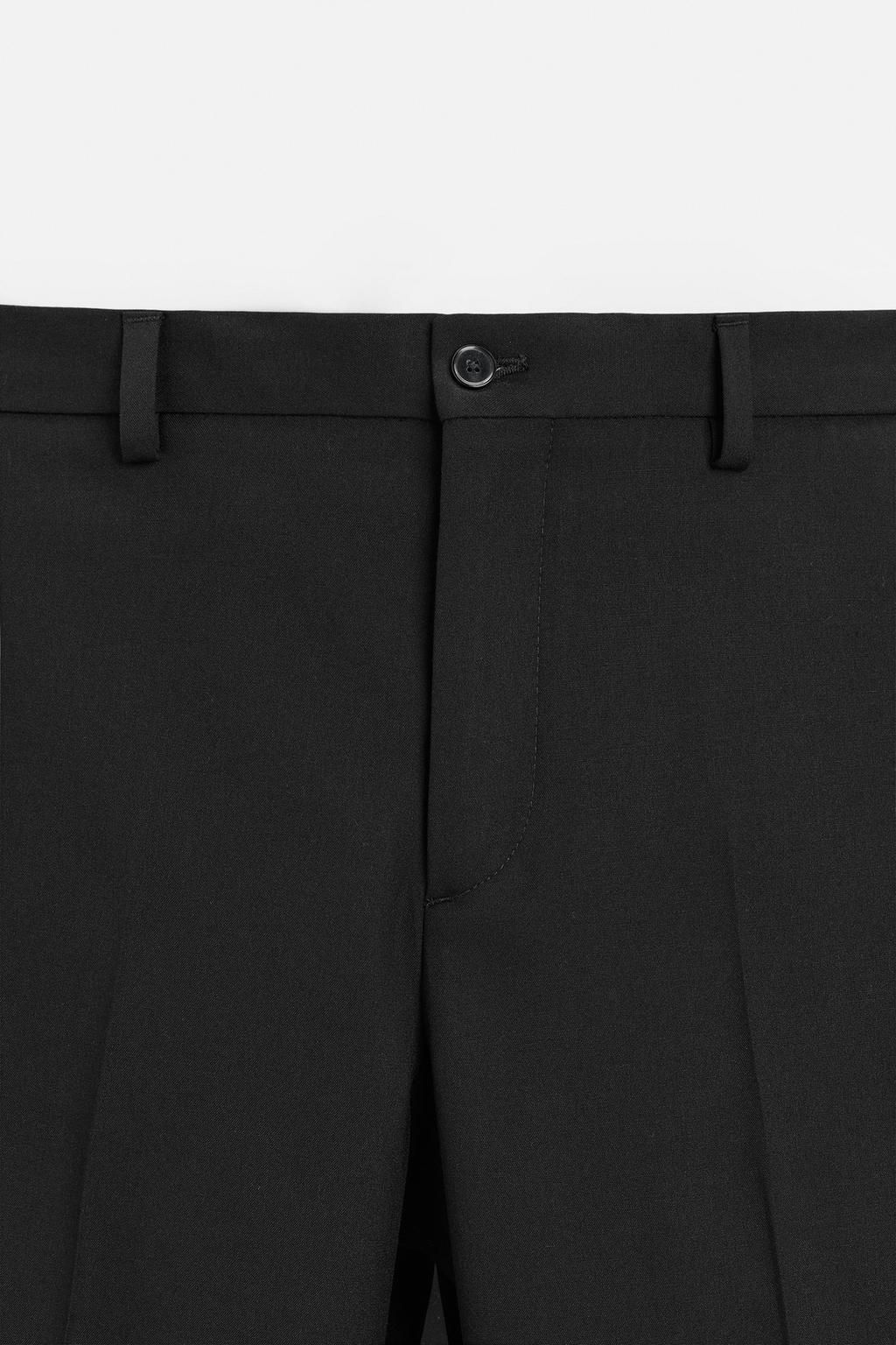 SLIM FIT SUIT TROUSERS - Zara фото 7