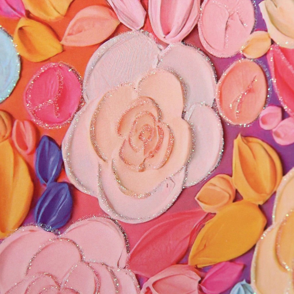 Пакет подарочный "Луговые цветы" 32*26*10 см