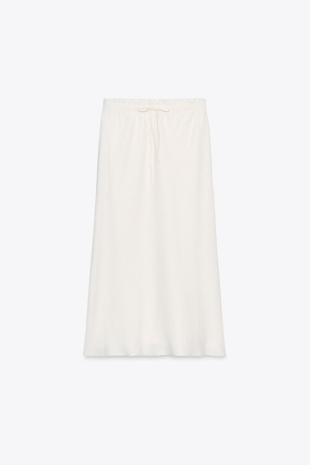 ZW COLLECTION 100% LINEN MIDI SKIRT - Zara фото 4