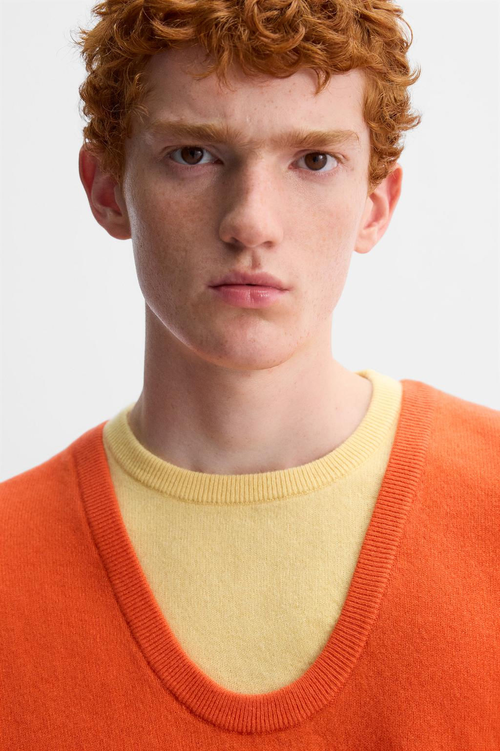COLOUR BLOCK WOOL SWEATER X HARRY LAMBERT - Zara фото 15