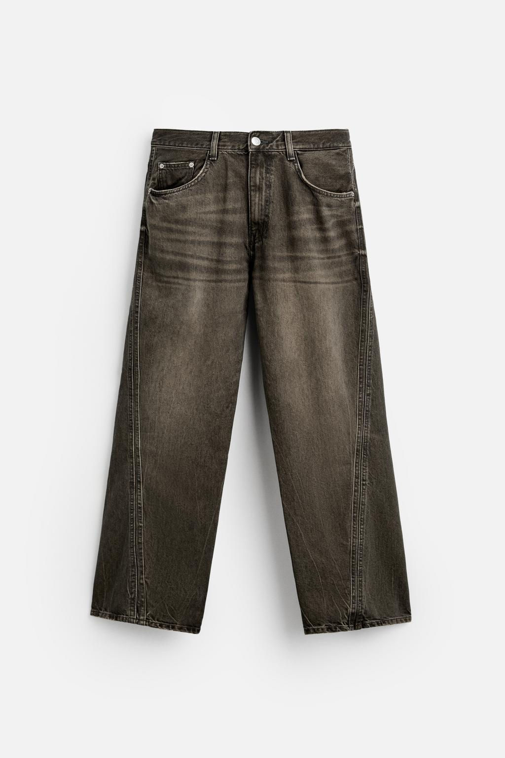 BAGGY FIT JEANS WITH TURNED SEAMS - Zara фото 6