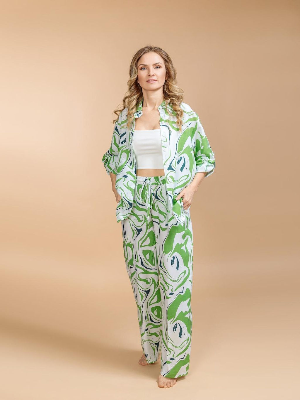 Брючный костюм (вискоза) №25-466-4 (Лето 2025) - Ганг фото 6