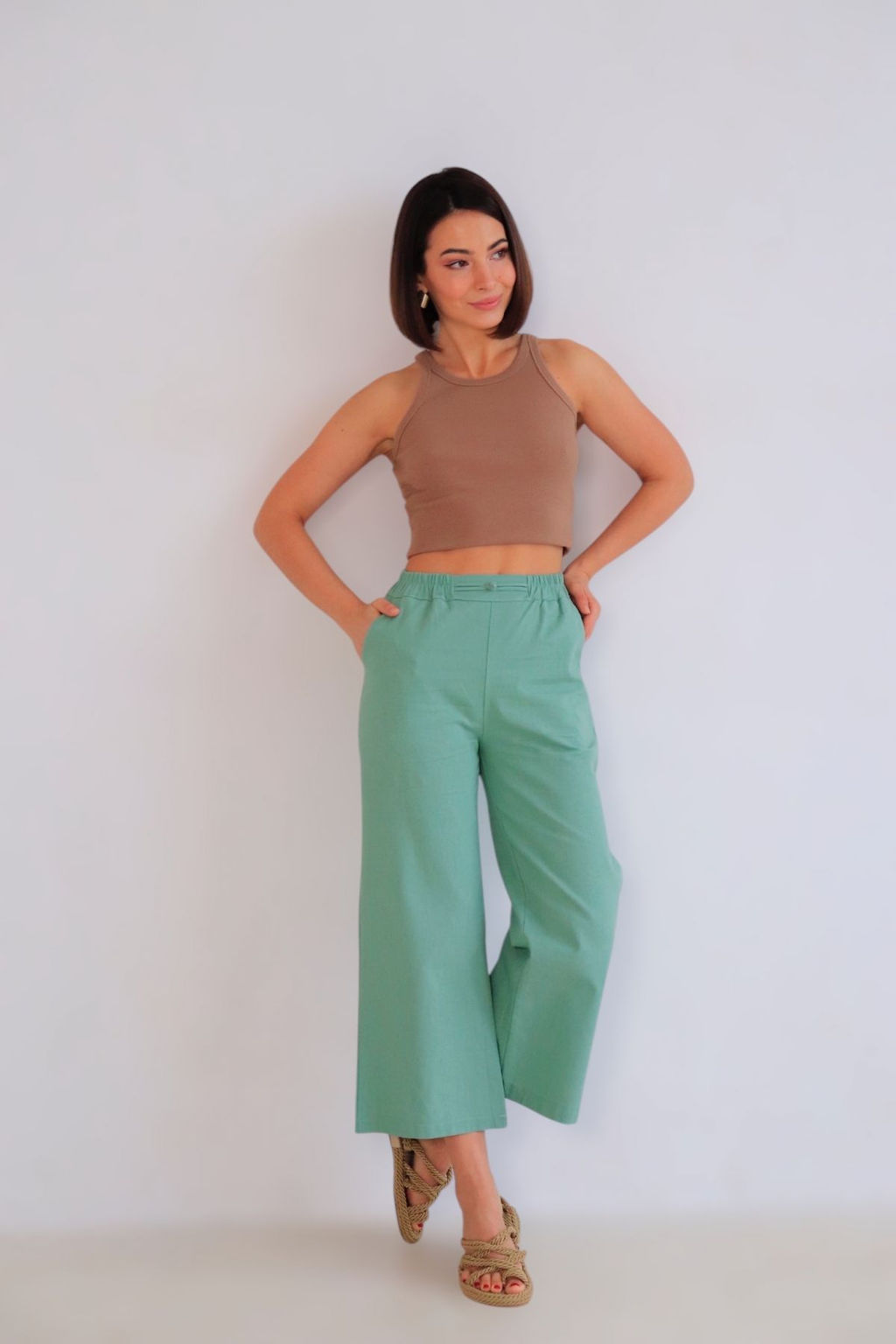 Martichelli Брюки льняные на невысокий рост