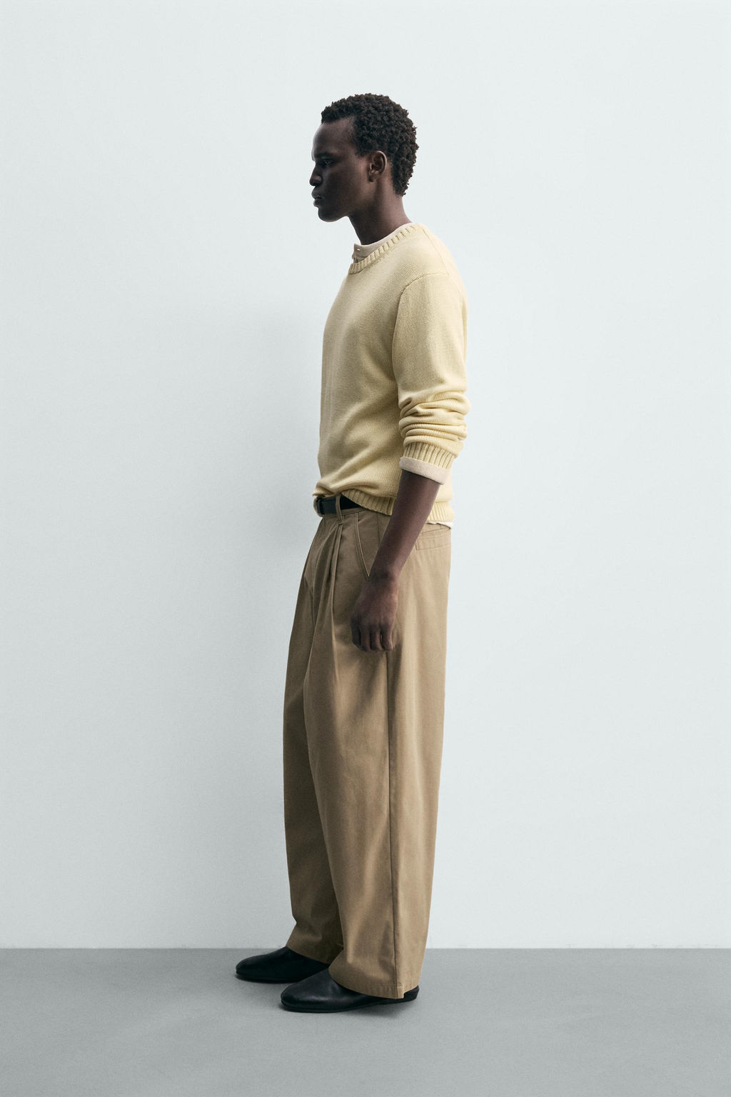 PANTAL?N CHINO WIDE FIT / Tostado - Zara фото 4