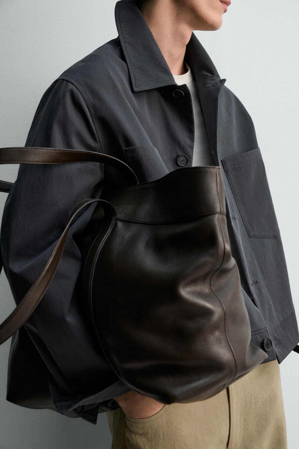 CAZADORA RELAXED FIT LIMITED EDITION / Azul / Gris - Zara фото 5