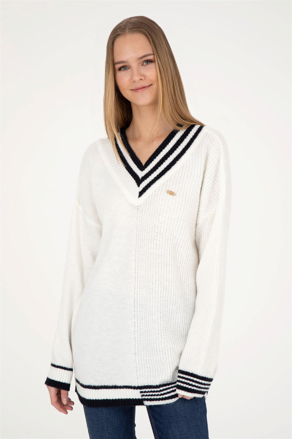 Женский кремовый свитер - U.s. polo assn фото 3