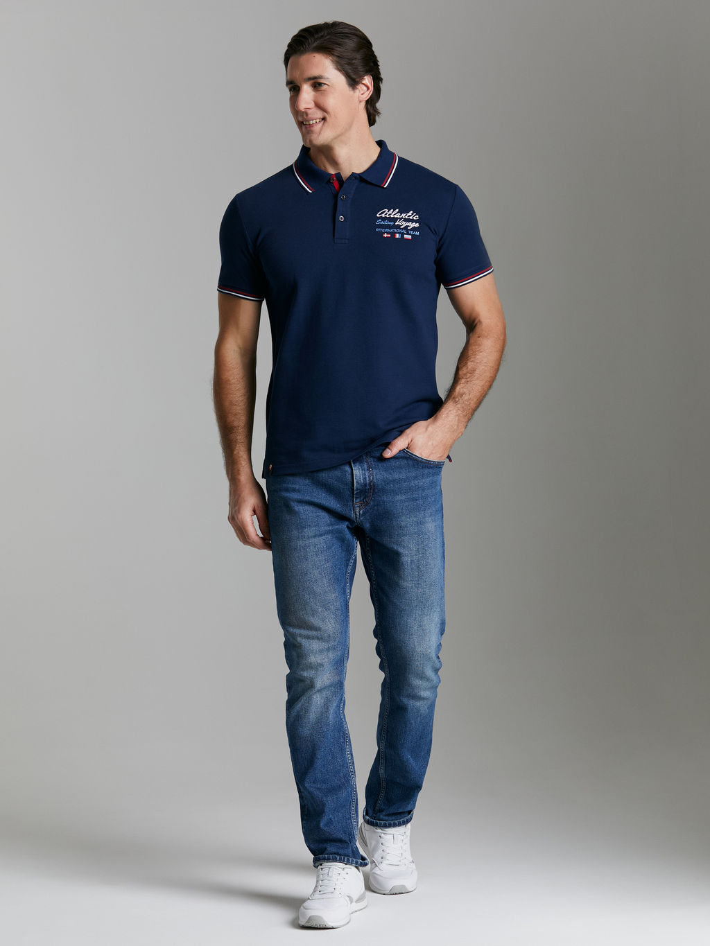 Поло мужское Yachting 65M-RR-1230F RED-N-ROCKS