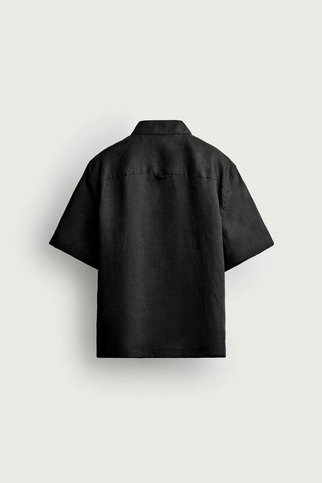 CAMISA RELAXED FIT 100% LINO / Negro - Zara фото 14