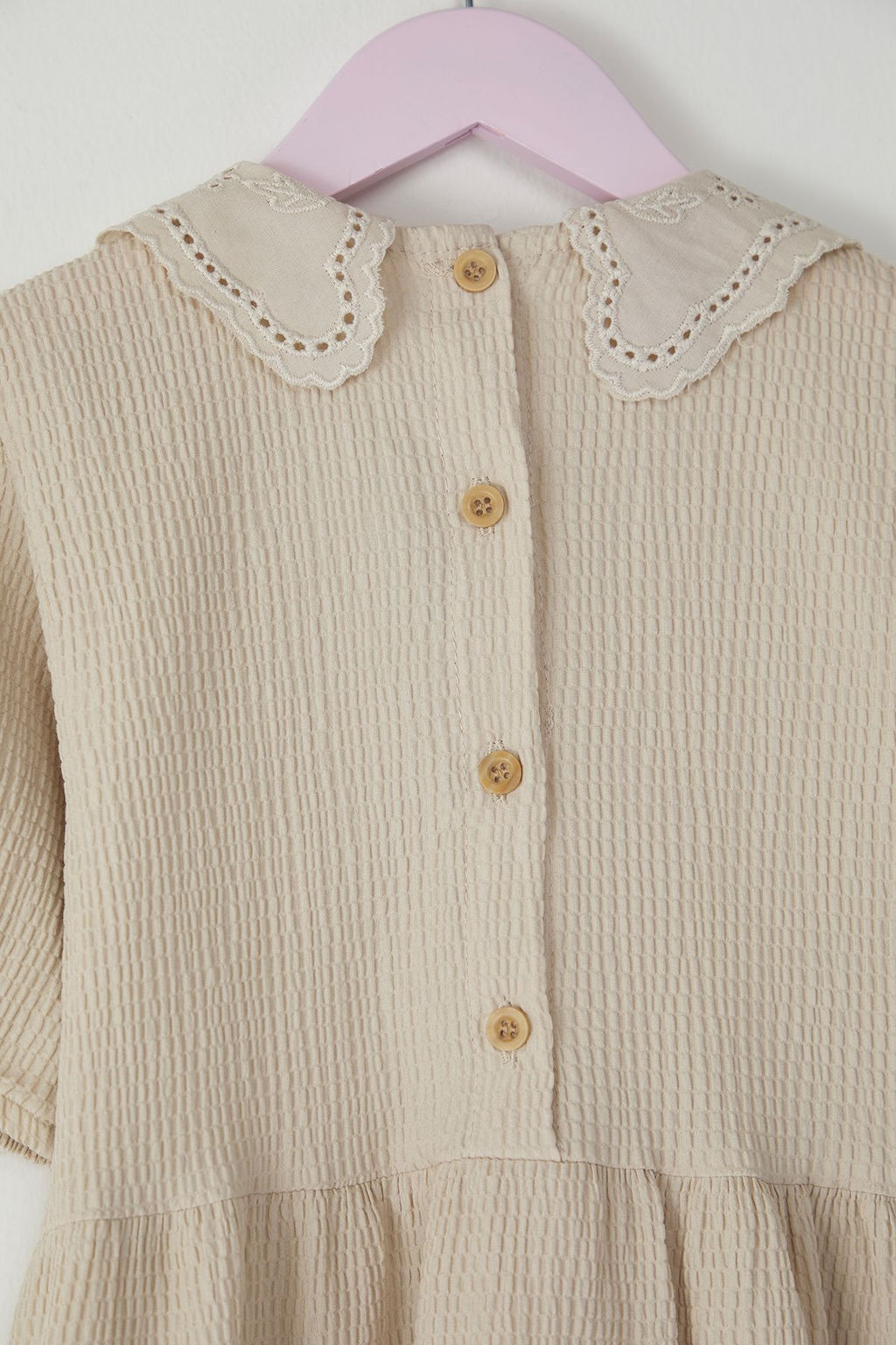 K?rm?z? K?z Cocuk Pamuklu Bebe Yaka Mini Bayraml?k Orme Elbise TKDSS25EL00022 - Trendyolmilla фото 6