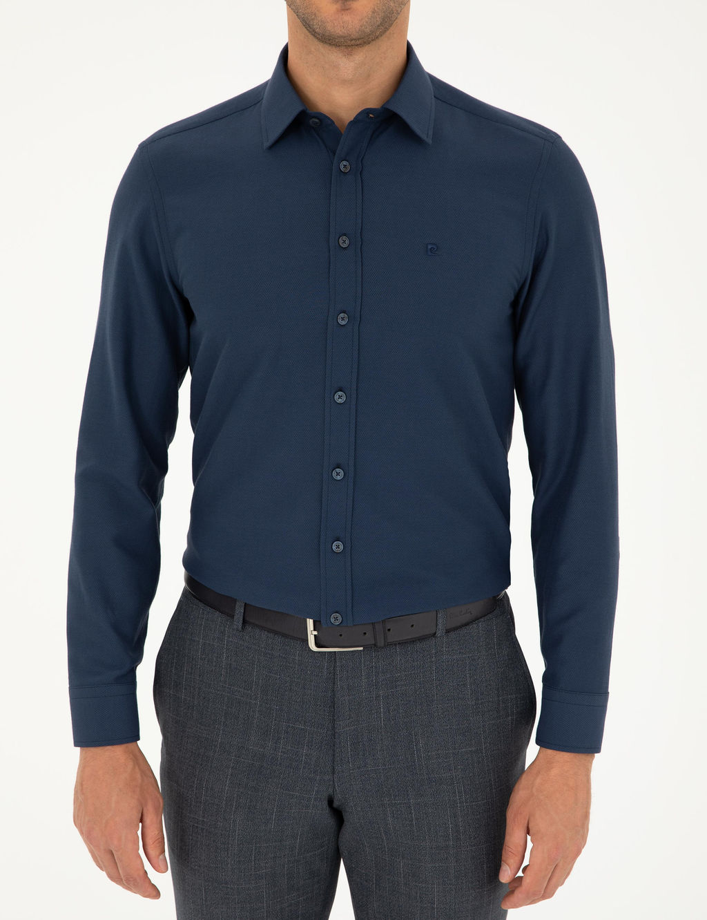 Lacivert Slim Fit Arm_rl_ Uzun Kollu G_mlek
