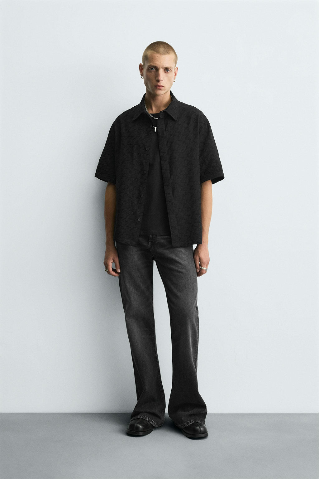 GEOMETRIC JACQUARD SHIRT