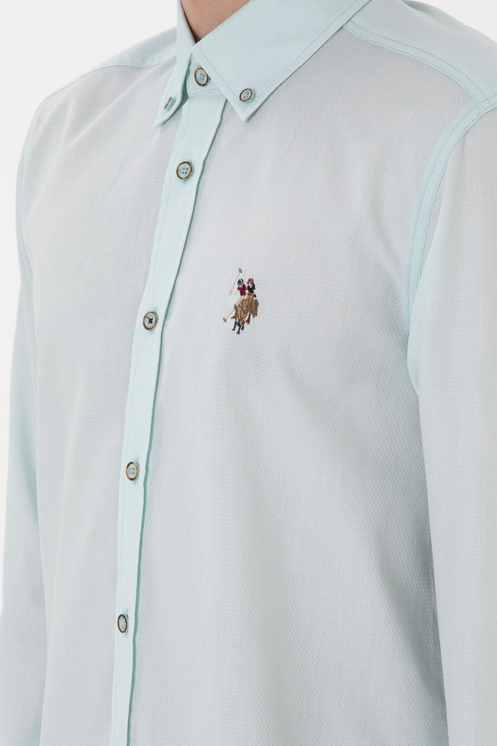 Erkek Su Ye_ili Uzun Kollu Basic G_mlek Sepette S_rpriz _ndirim - U.s. polo assn фото 7