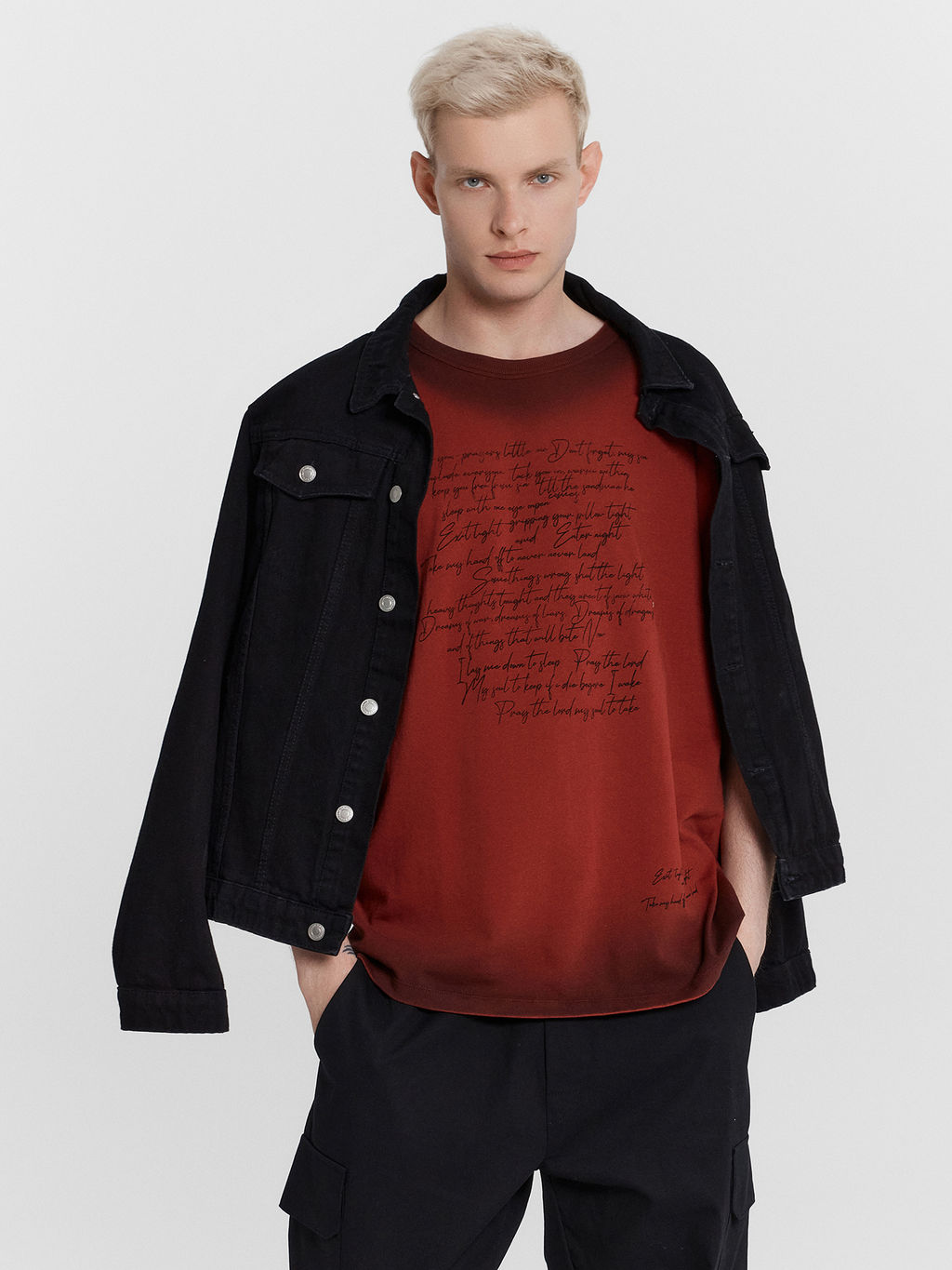 Футболка мужская бордовая с принтом - Mark formelle фото 6