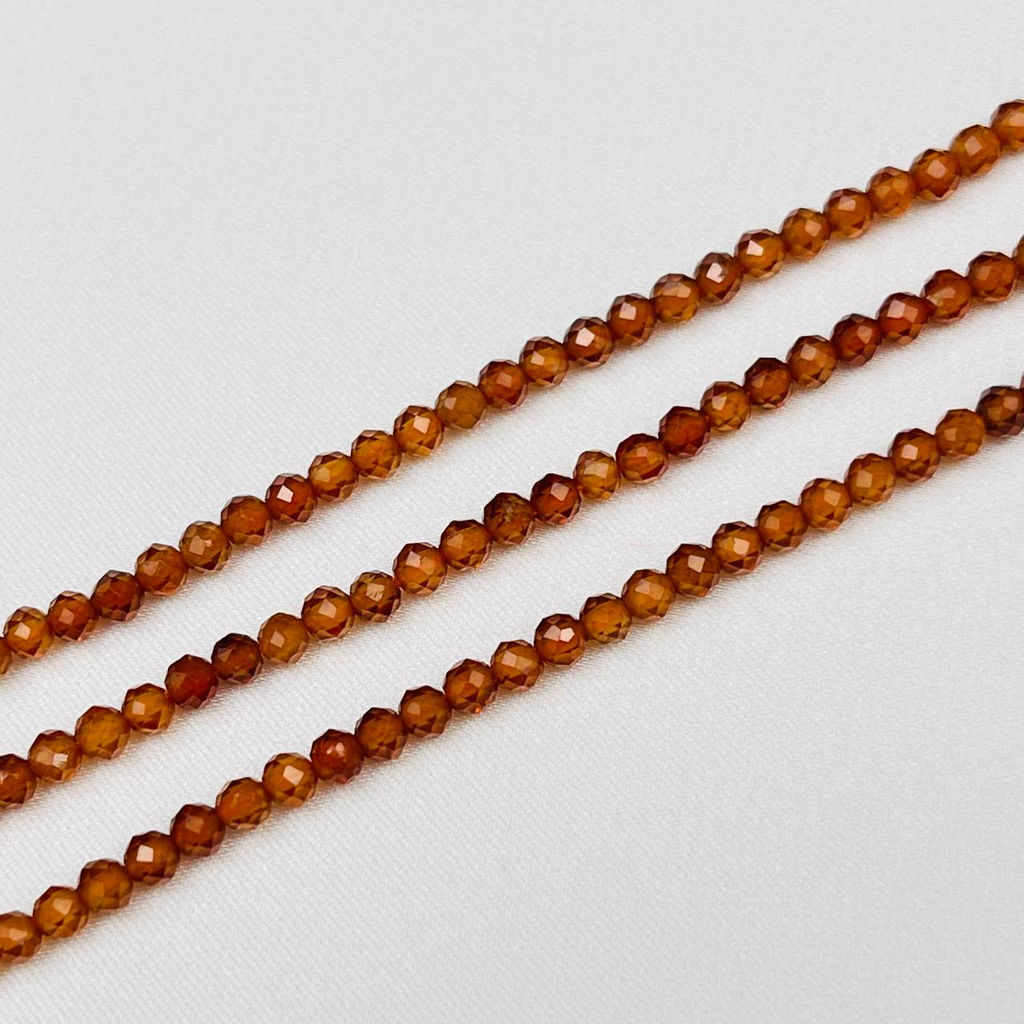 Бусины для украшений из Граната "Спессартин" (130 бусин)