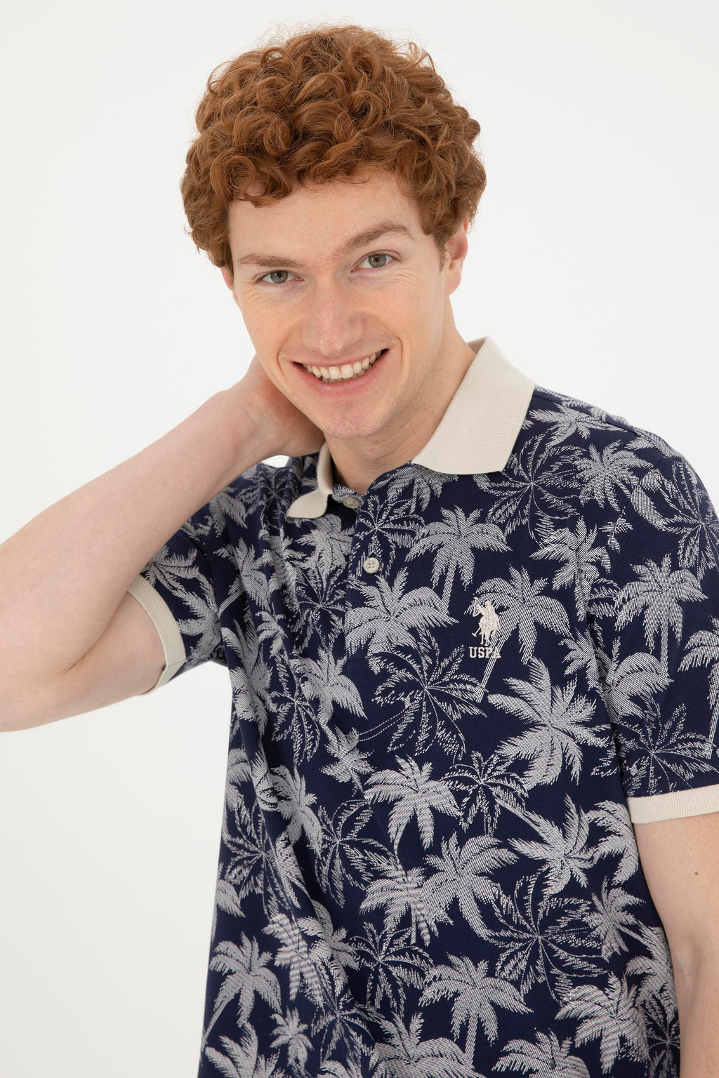 Мужская темно-синяя футболка - U.s. polo assn фото 2