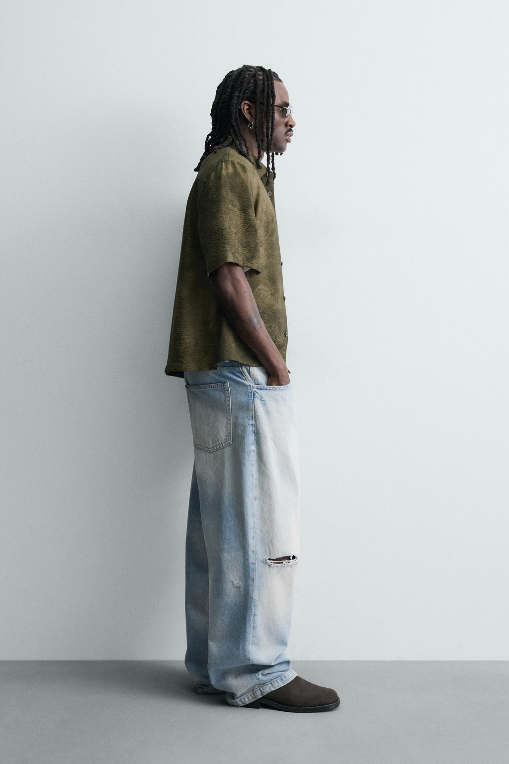 ABSTRACT PRINT RELAXED FIT SHIRT - Zara фото 12