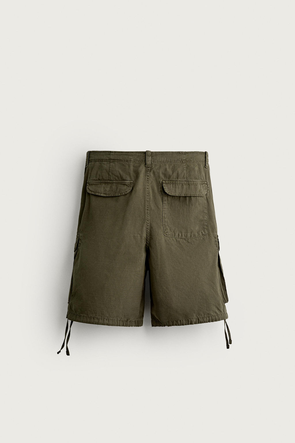 BERMUDA CARGO REGULAR FIT TRABILLAS / Khaki - Zara фото 8