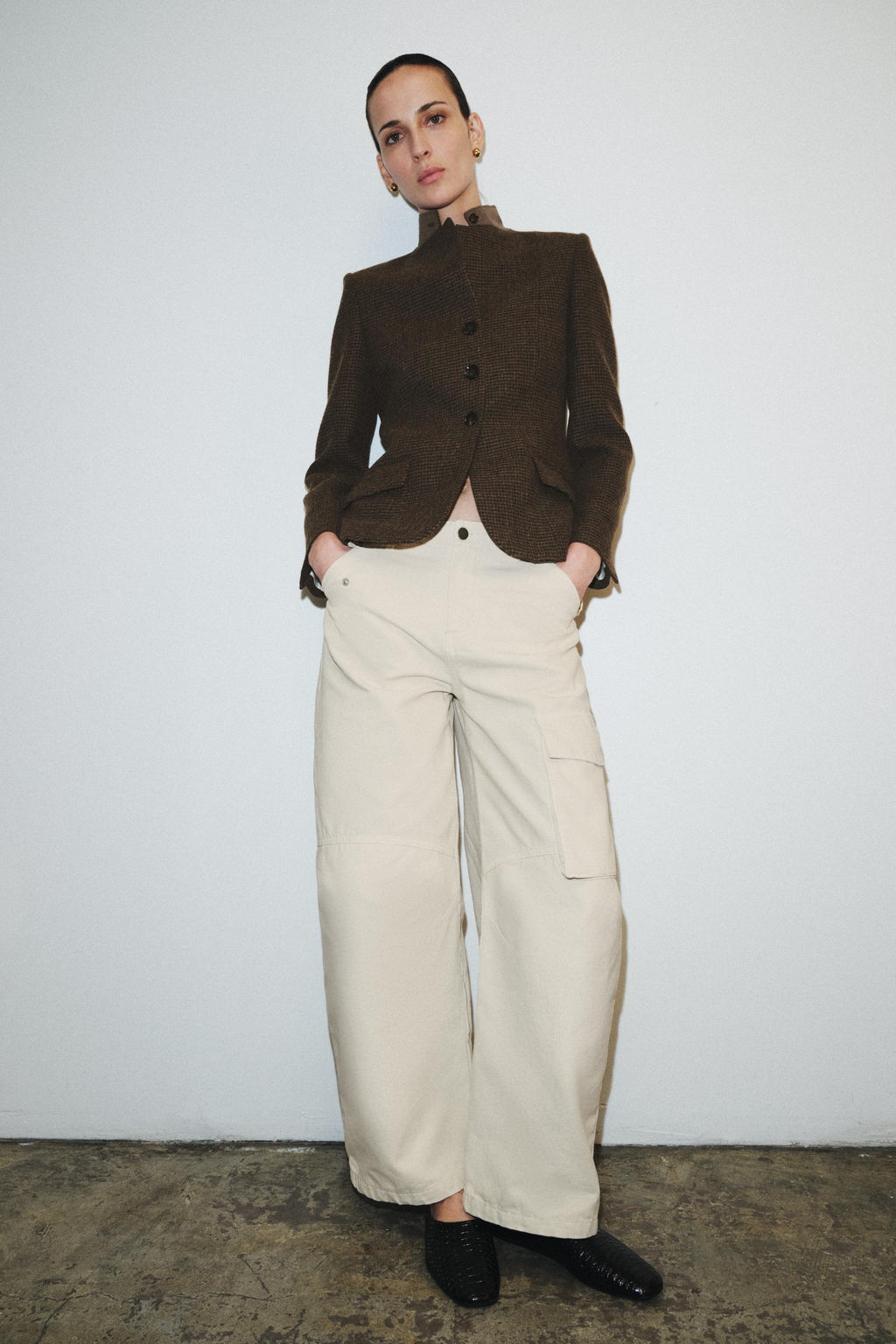 ZW COLLECTION TAILORED BLAZER WITH WOOL - Zara фото 16