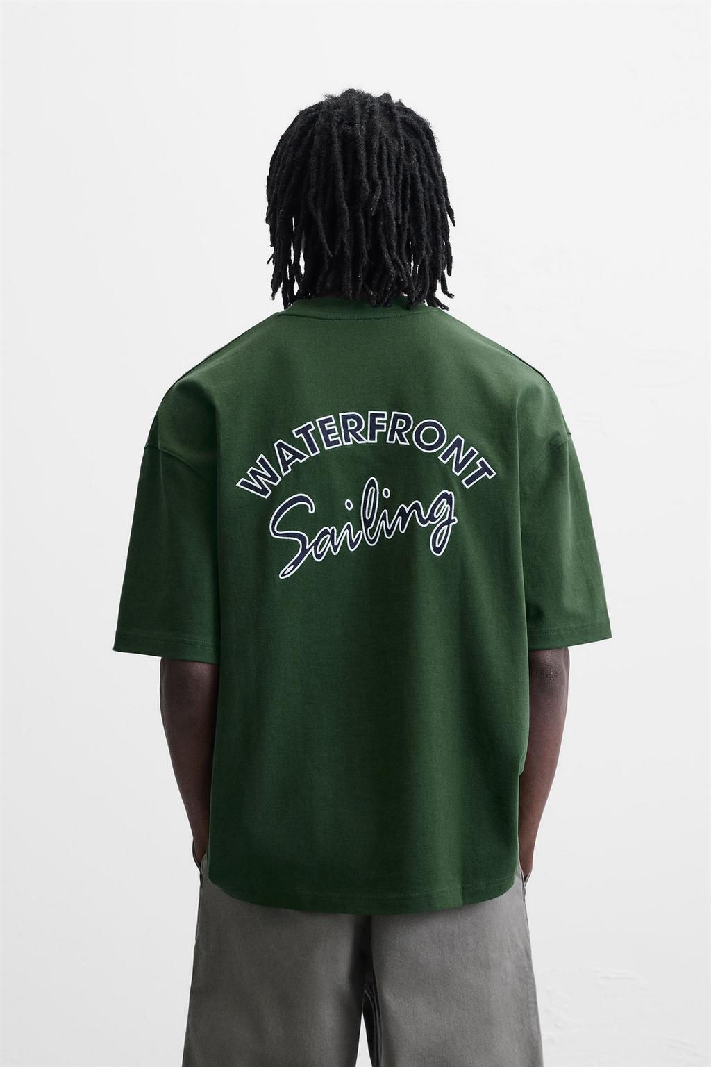 NAUTICAL EMBROIDERED T-SHIRT - Zara фото 3